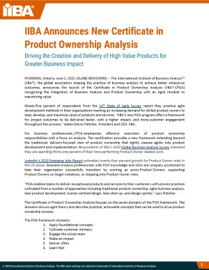 IIBA Announces New Certificate in Product Ownership Analysis.jpg