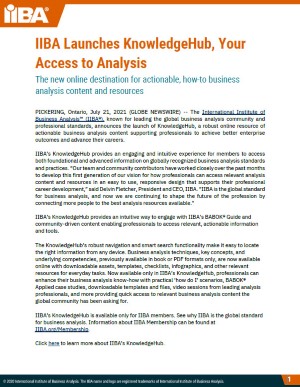 IIBA Launches KnowledgeHub_Your Access to Analysis.jpg